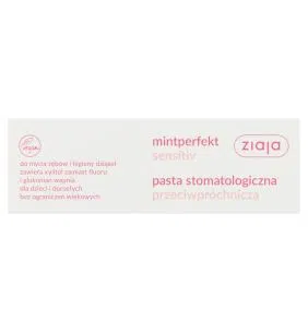 Ziaja MintPerfekt Sensitiv, pasta do zębów, przeciwpróchnicza, 75 ml