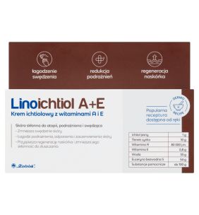 Linoichtiol A+E, krem ichtiolowy, z witaminą A, E, 50 g