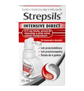 Strepsils Intensive Direct, aerozol do stosowania w jamie ustnej, 15 ml