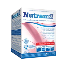 Olimp Nutramil Complex, smak truskawkowy, 7 saszetek
