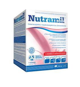 Olimp Nutramil Complex, smak truskawkowy, 7 saszetek