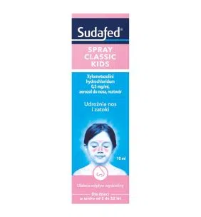 Sudafed XyloSpray dla dzieci, 0,5 mg/ml, aerozol do nosa, 10 ml