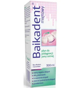 Baikadent, miętowy płyn do pielęgnacji jamy ustnej, 300 ml