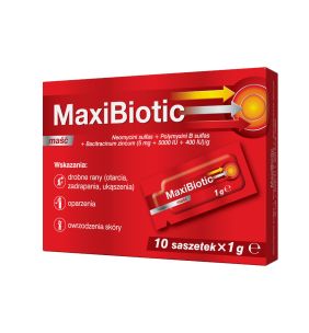 Maxibiotic, maść, 1 g, 10 saszetek