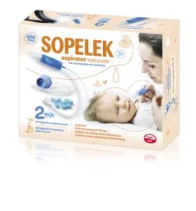 Sopelek 3+, aspirator usuwający wydzielinę z nosa, vaccum, 1 szt.