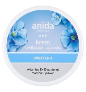 Anida, krem nawilżająco-łagodzący, kwiat lnu, 125 ml