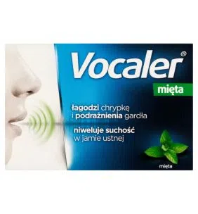 Vocaler mięta, pastylki do ssania, 12 szt.