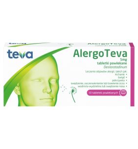 AlergoTeva, 5 mg, tabletki powlekane, 10 szt.