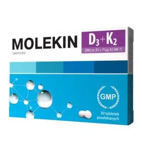Molekin D3 + K2, tabletki powlekane, 30 szt.