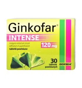 Ginkofar Intense, 120 mg, tabletki powlekane, 30 szt.