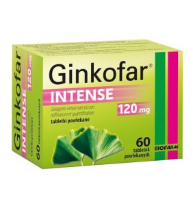 Ginkofar Intense, 120 mg, tabl.powl., 60 szt