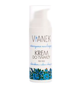 Vianek, intensywnie nawilżający krem do twarzy na noc, 50 ml