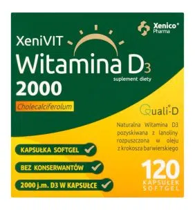 XeniVIT Witamina D 2000, kapsułki miękkie, 120 szt.