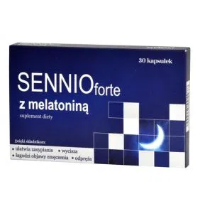 Sennio forte z melatonina, kaps.twarde, 30 szt
