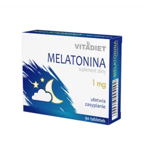 Melatonina 1 mg, tabl.,(Vitadiet), 90 szt