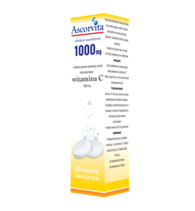 Ascorvita, 1000 mg, tabletki musujące,  20 szt.