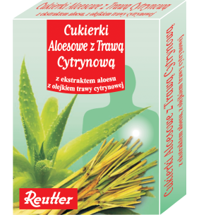 Cukierki aloesowe z trawa cytrynowa, 50 g