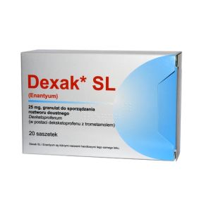 Dexak SL, 25 mg, granulat do sprządzania roztworu doustnego w saszetkach, 20 szt. (import równoległy, Delfarma)