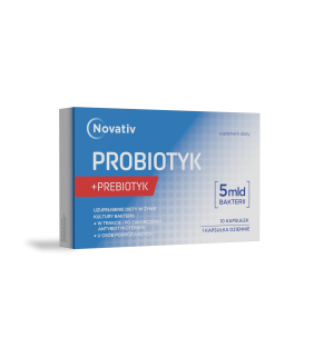 Novativ Probiotyk 5 mld bakterii, kapsułki, 10 sztuk