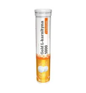 Olimp Gold L-Karnityna+chrom, tabletki musujące, smak cytrynowo-limonkowy z miętą, 20 szt.
