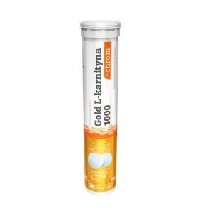 Olimp Gold L-Karnityna+chrom, tabletki musujące, smak cytrynowo-limonkowy z miętą, 20 szt.