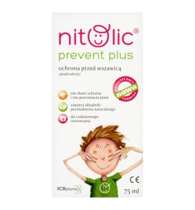 Pipi Nitolic Prevent Plus, spray przeciw wszawicy, 75 ml