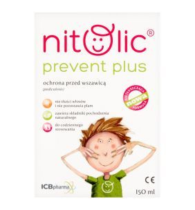 Pipi Nitolic Prevent Plus, spray przeciw wszawicy, 150 ml (2 x 75 ml)
