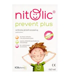 Pipi Nitolic Prevent Plus, spray przeciw wszawicy, 150 ml (2 x 75 ml)