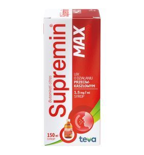 Supremin MAX, 1,5 mg/ml, syrop, 150 ml