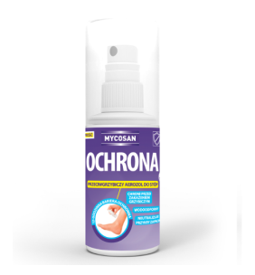 Mycosan Ochrona, aerozol przeciwgrzybiczy do stóp, 80 ml