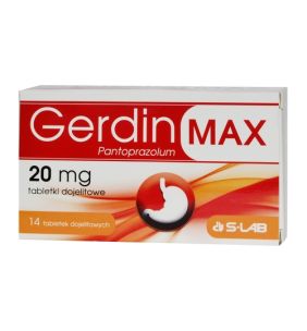 Gerdin Max, 20 mg, tabletki dojelitowe, 14 szt.