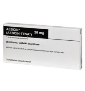 Aescin, 20 mg,tabl.dojelit.,(i.row),InPh,Czechy, 30 szt