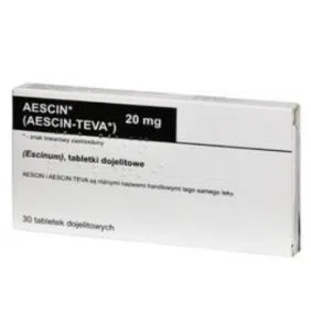 Aescin, 20 mg,tabl.dojelit.,(i.row),InPh,Czechy, 30 szt