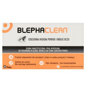 Blephaclean, chusteczki sterylne do codziennej higieny powiek, 20 szt.