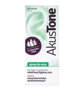 AkusTone, spray do uszu, 15 ml (300 dawek)