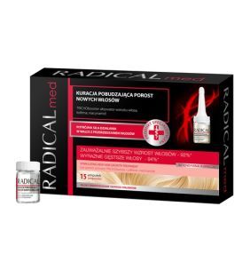 Radical Med, kuracja pobudzająca porost nowych włosów, 5 ml, 15 ampułek