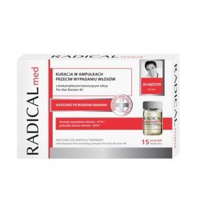 Radical Med, kuracja przeciw wypadaniu włosów dla mężczyzn, 5 ml, 15 ampułek