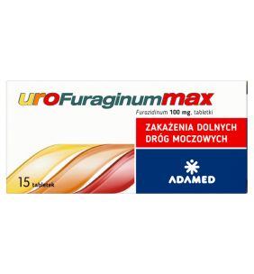 UroFuraginum Max, 100 mg, tabletki, 15 szt.