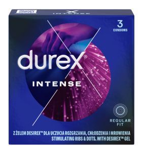 Durex Intense, prezerwatywy, 3 szt.
