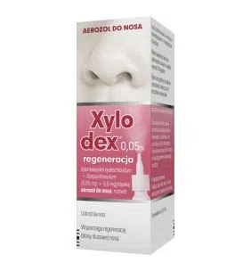 Xylodex 0,05% regeneracja, 0,05 mg + 5,0 mg/dawka, aerozol do nosa, 10 ml