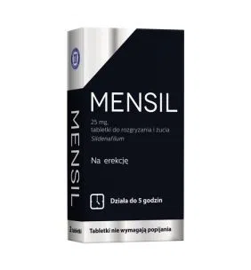 Mensil, 25 mg, tabletki do rozgryzania, żucia, 2 szt.