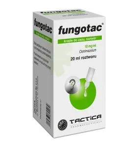 Fungotac, 10 mg/ml, krople do uszu, 20 ml