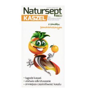 Natursept MED kaszel, lizaki o smaku pomarańczowym, 6 szt.