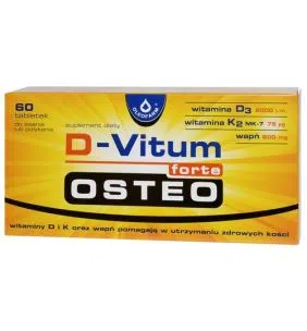 D-Vitum forte Osteo, tabletki do ssania lub połykania, 60 szt.