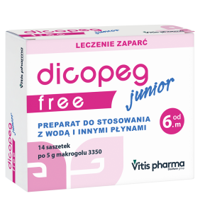 Dicopeg Junior Free, proszek, 5 g, 14 saszetek