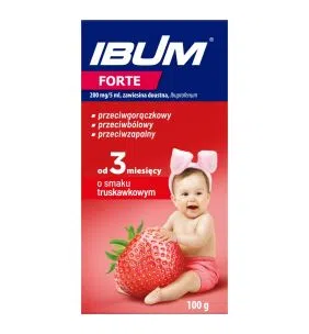 Ibum Forte, 200 mg/5ml, zaw.doust., sm.truskawkowy, 100 g