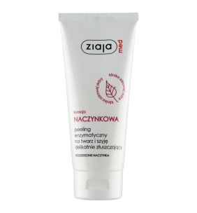 Ziaja Med Naczynkowa, peeling enzymatyczny, na twarz i szyję, delikatnie złuszczający, 75 ml