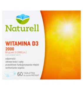 Naturell Witamina D3 2000, tabletki do ssania, 60 szt.