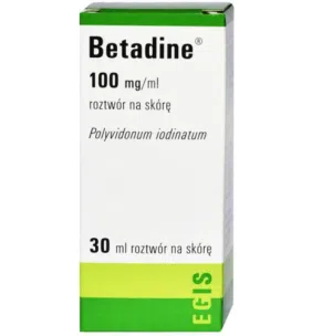 Betadine, 100 mg/ml, roztwór na skórę, (import równoległy), InPharm, Grecja, 30 ml