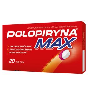 Polopiryna Max, 500 mg, tabletki dojelitowe, 20 szt.